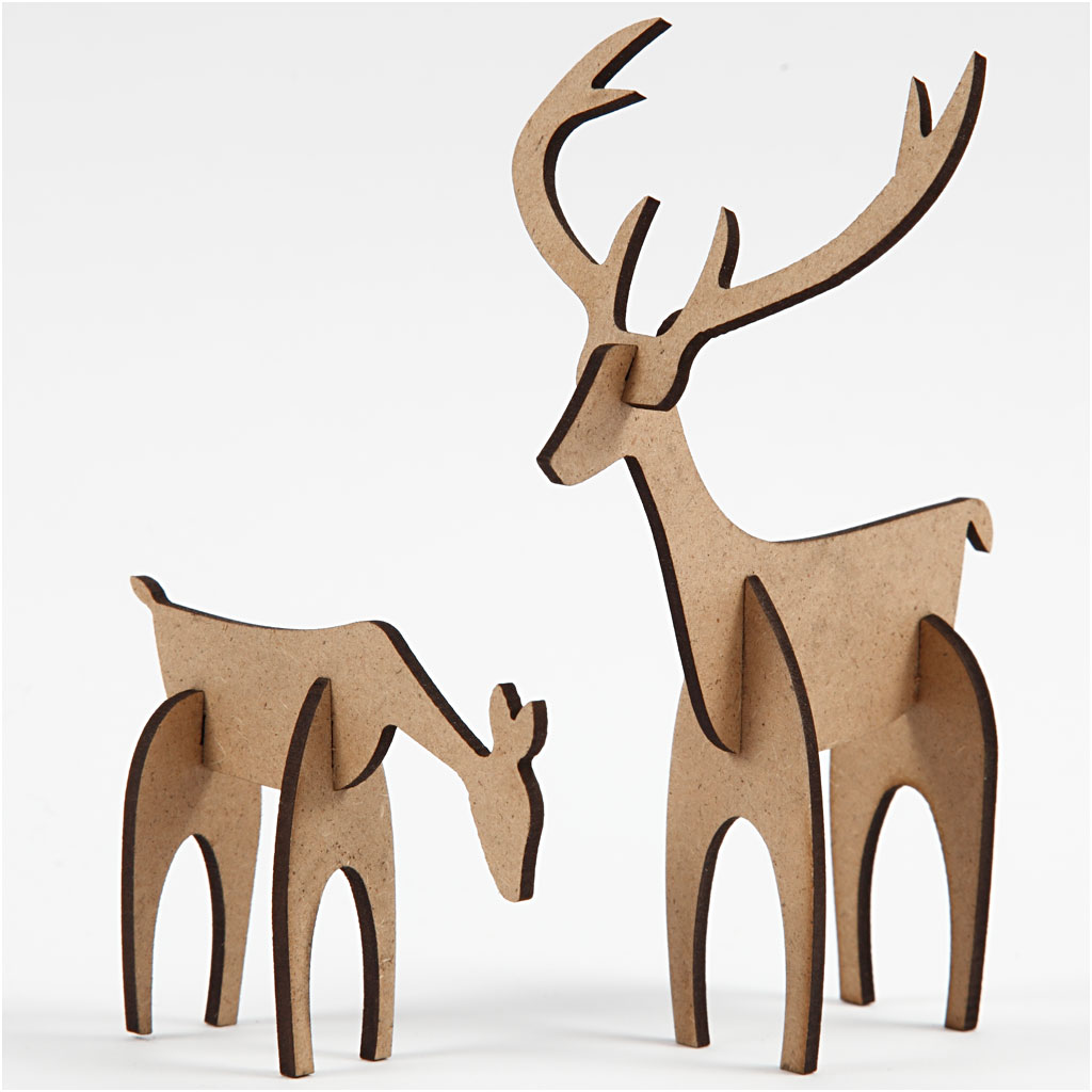 Figurer Creativ Company Hjorter 1 Sett