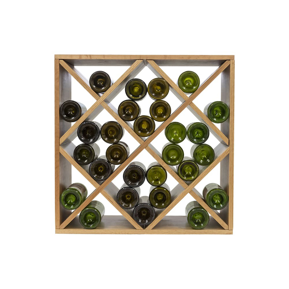 Vinstativ mQuvée Eik 28 Flasker 60x60x30 cm