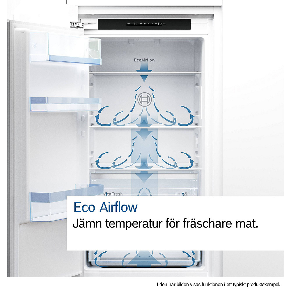 Integrert Kjøleskap/Fryser Bosch Serie 4 KBN96VSE0 XL med To Kjølesystem for Optimal Nedkjøling