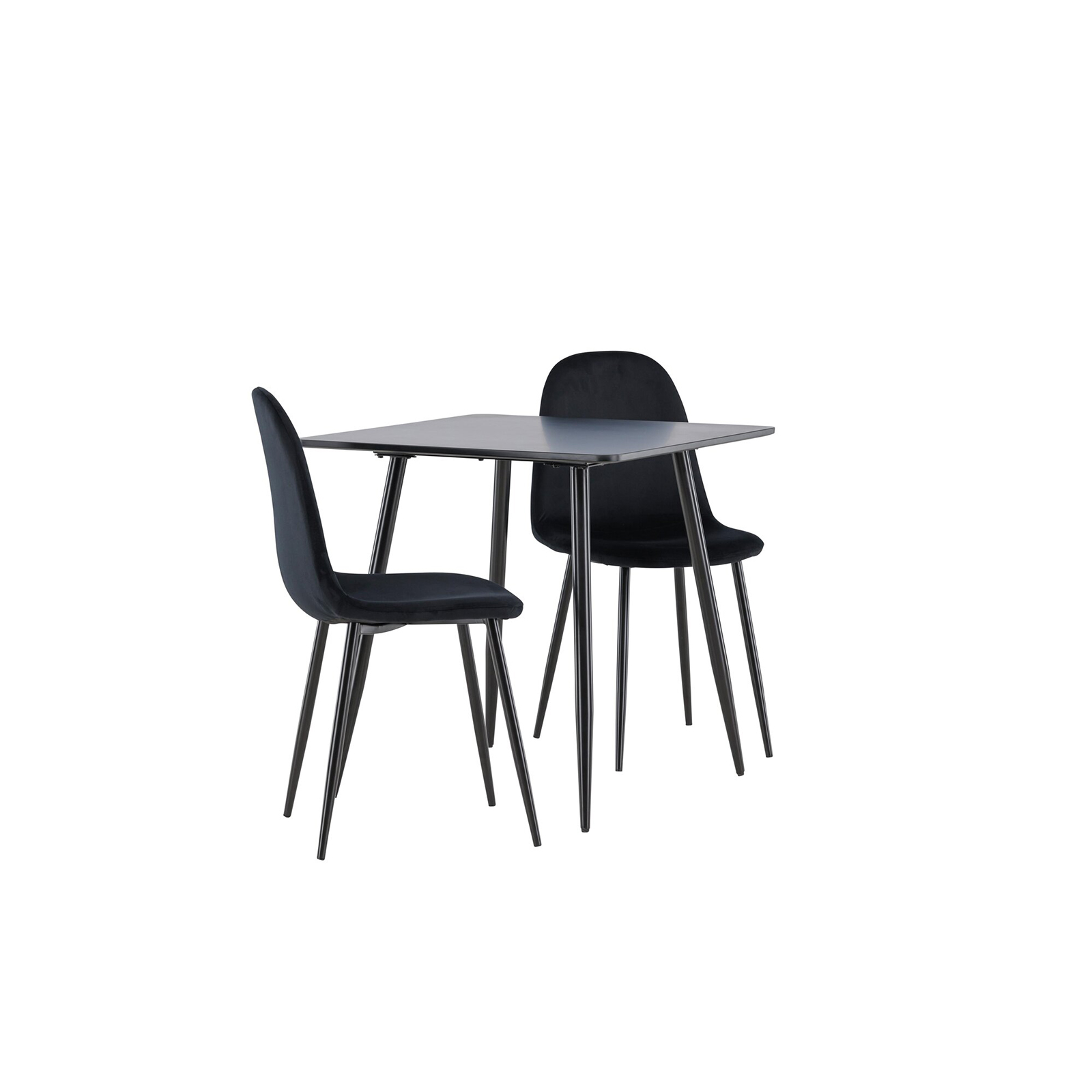 Spisegruppe Venture Home Polar 75 med 2 stk Polar Stoler Fløyel