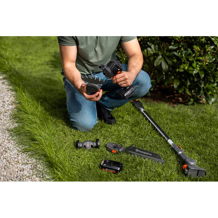Busk- og Gressaks Husqvarna Aspire S20 med Batteri & Lader Inkl. Teleskopstang