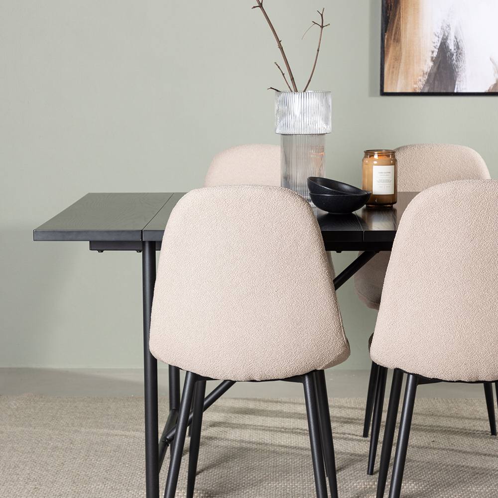Spisegruppe Venture Home Astrid med 6 Polar Stoler