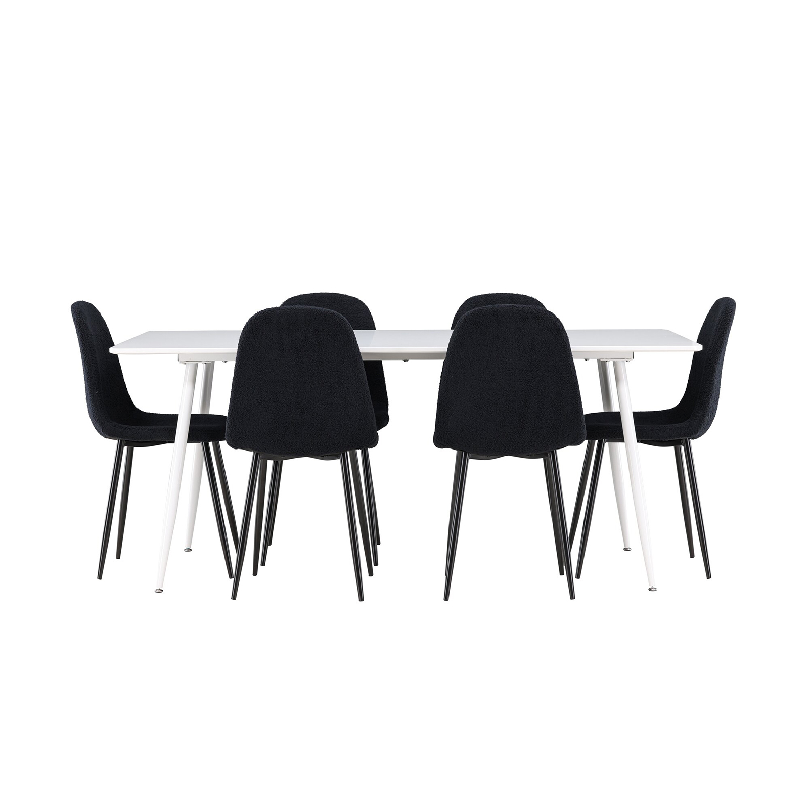 Spisegruppe Venture Home Silar 180 med 6 stk Polar Stoler Teddy