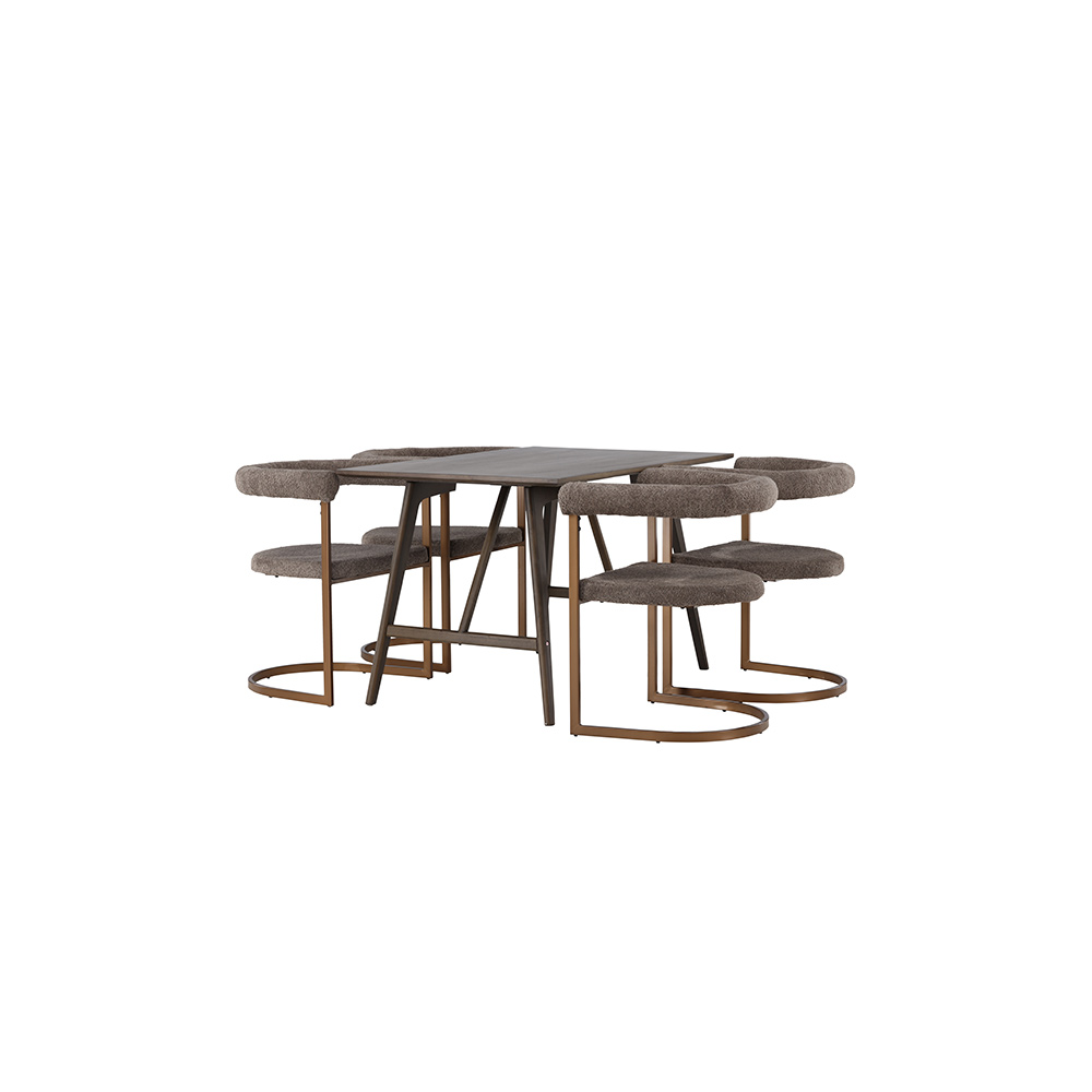 Spisegruppe Venture Home Kaseidon med 4 stk Morning Stoler