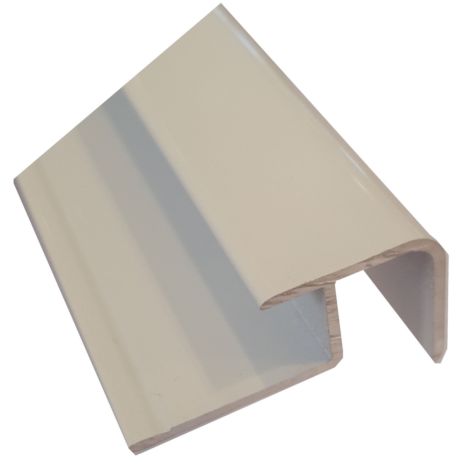 Hjørnelist Fibo Utvendig Hvit Aluminium til Baderomspanel