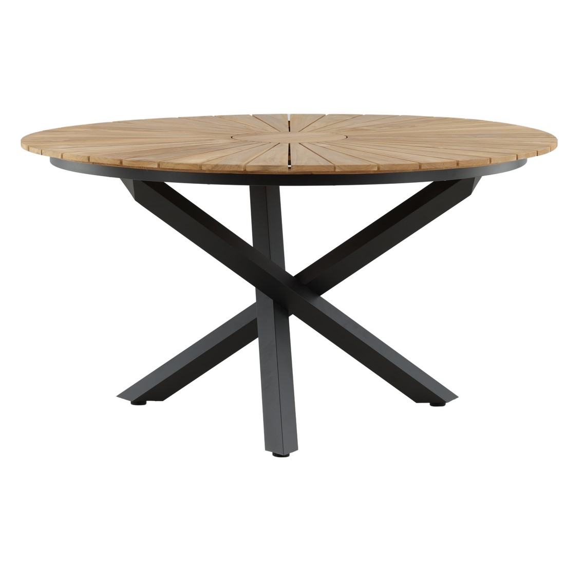 Mexico matbord ø140 - svart / teak Sort/Teak
