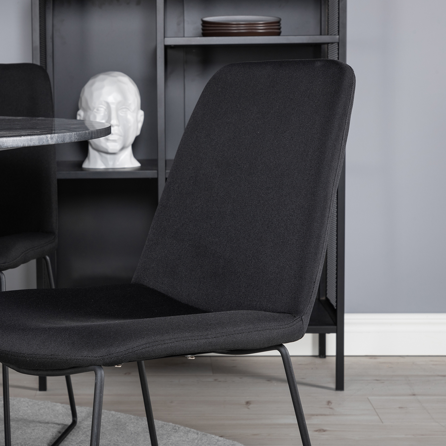 Spisegruppe Venture Home Estelle med 4 Muscot Stoler Polyester