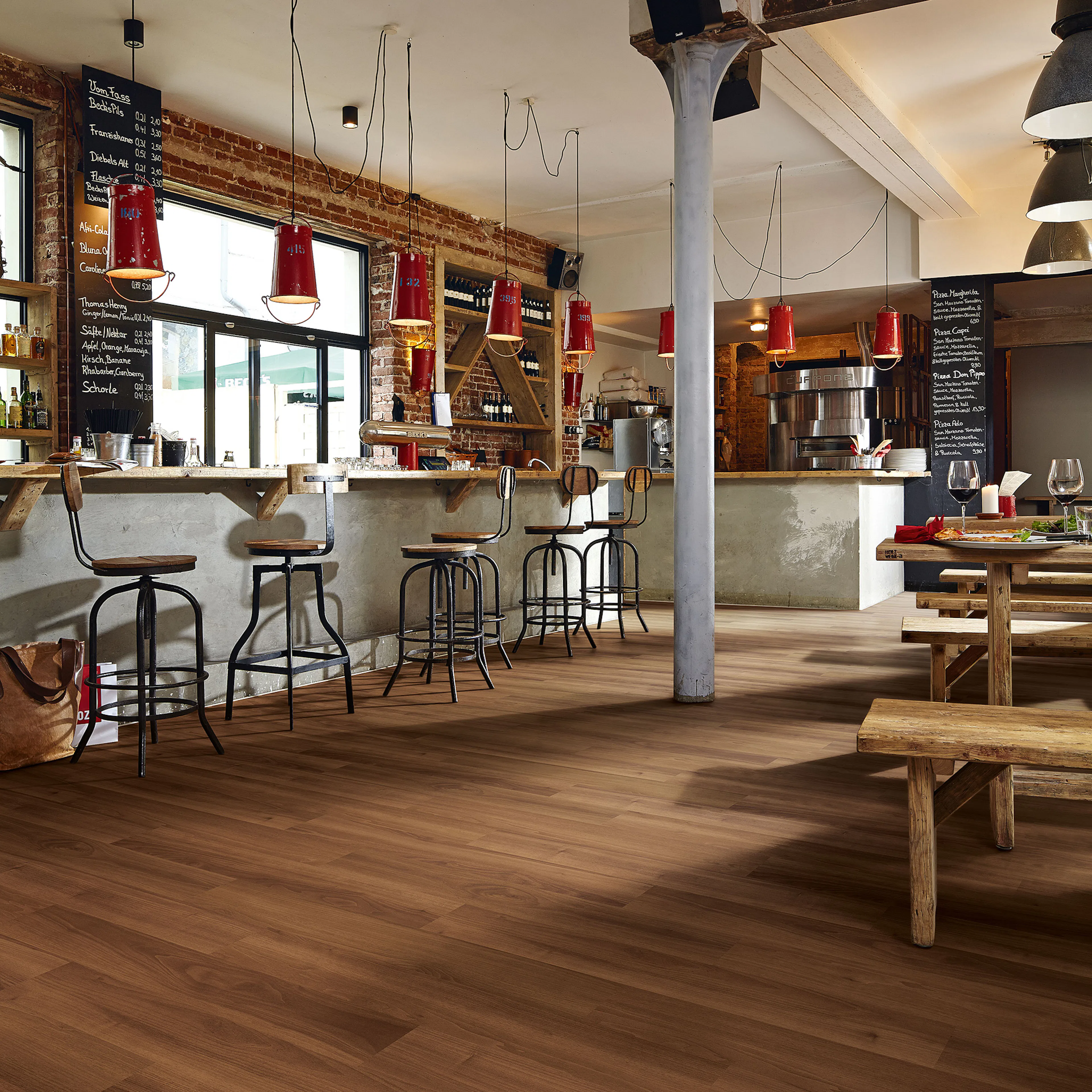 Laminatgulv Meister Laminate LC 150 Walnut Strip 6440
