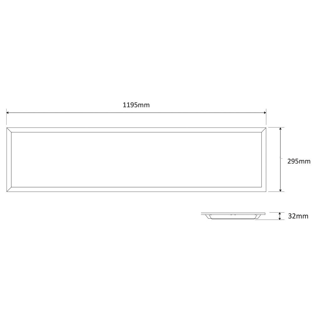 INTERIÖRARMATUR 20W 3221LM 3K DA 300X1200 WLP BACKLIT 3000 K