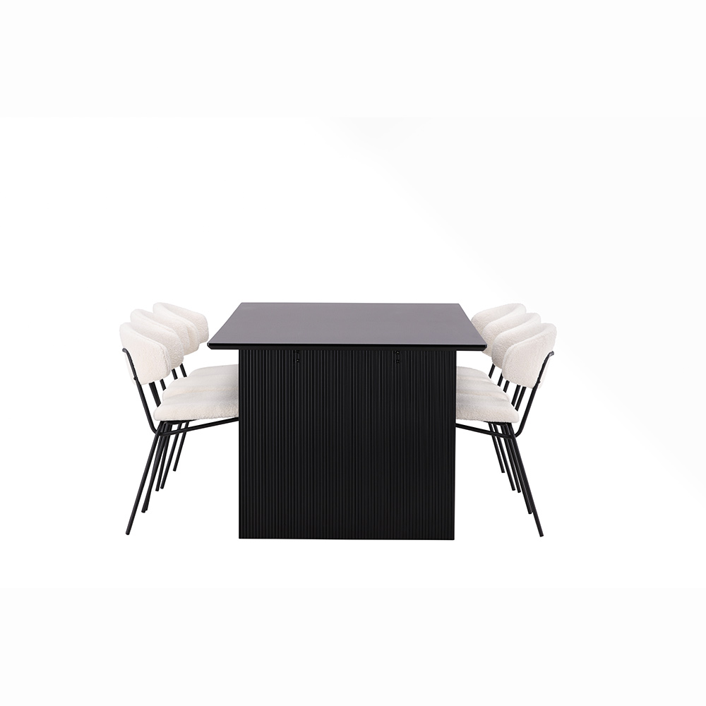 Spisegruppe Venture Home Vail med 6 Chico Stoler