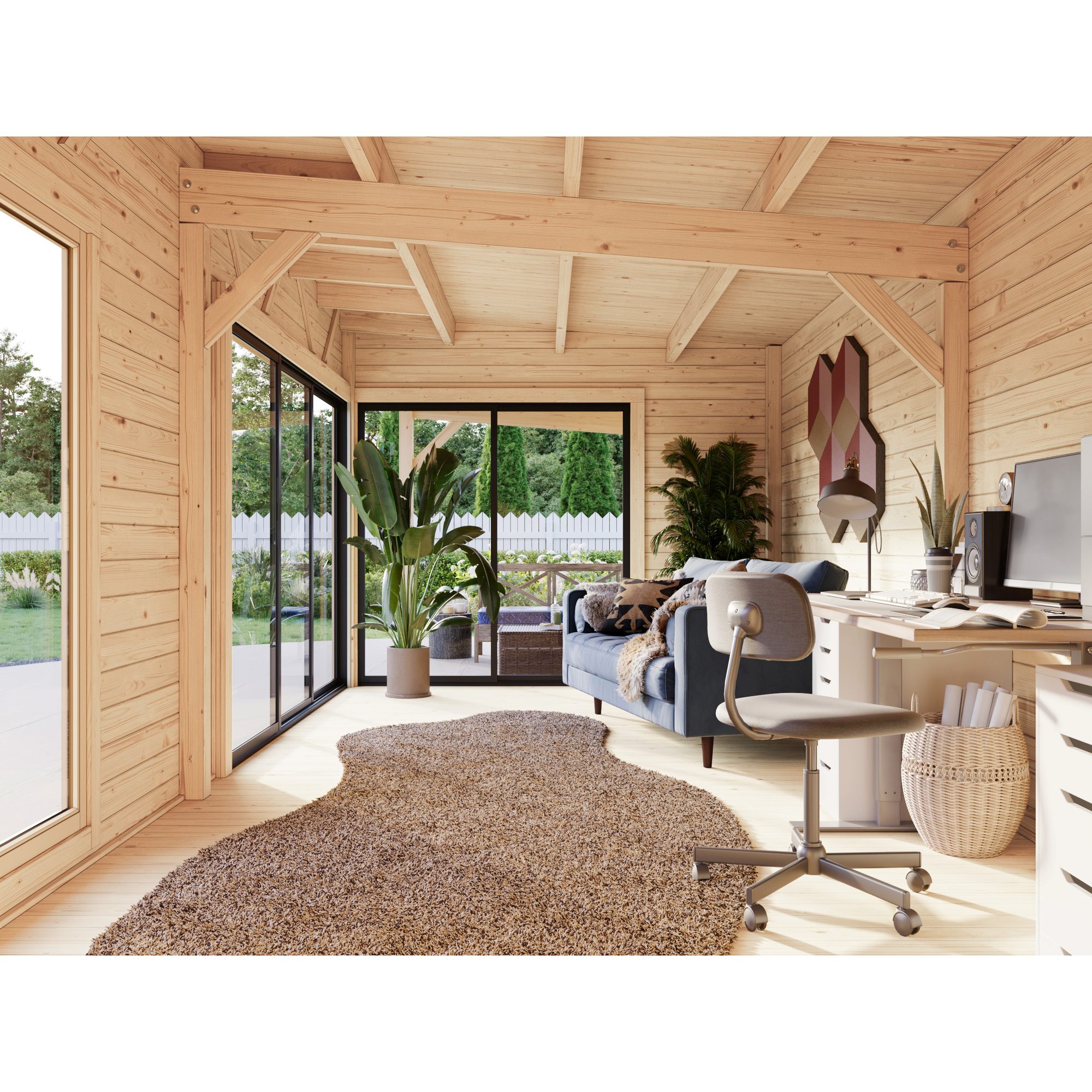 Hagestue Palmako Andrea 30,4 m² Slide Plus (inv. 21,1+7,9 m²)