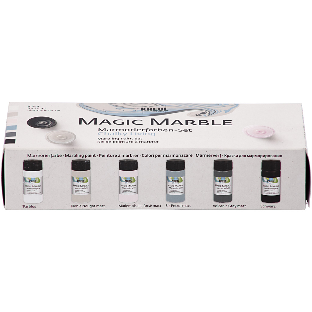 Marmoreringfarge Creativ Company Magisk Duse Farger 6x20 ml/1 Pk
