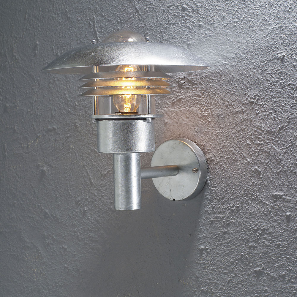 Vegglampe Gnosjö Konstsmide Modena Opp E27 Galvanisert 27x29x29