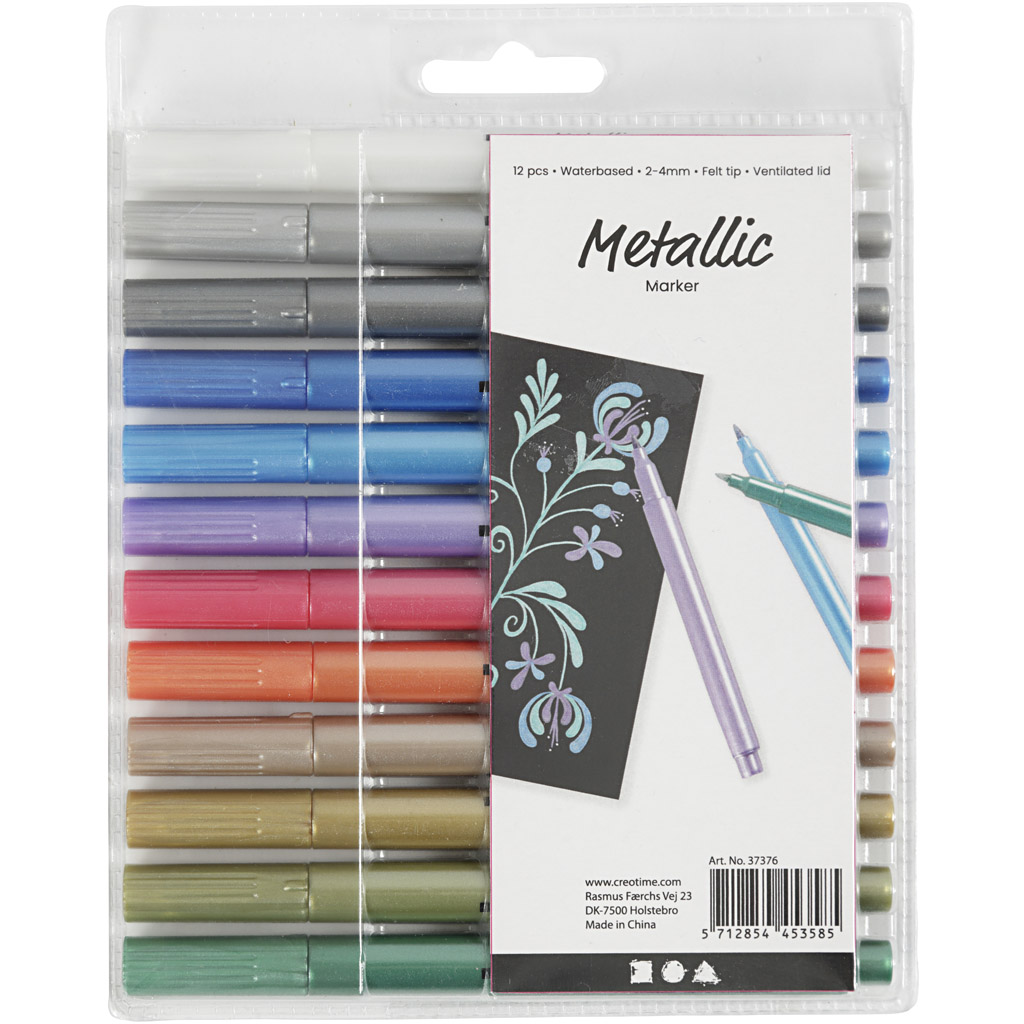 Tusj Creativ Company Metallicfarger 2-4 mm
