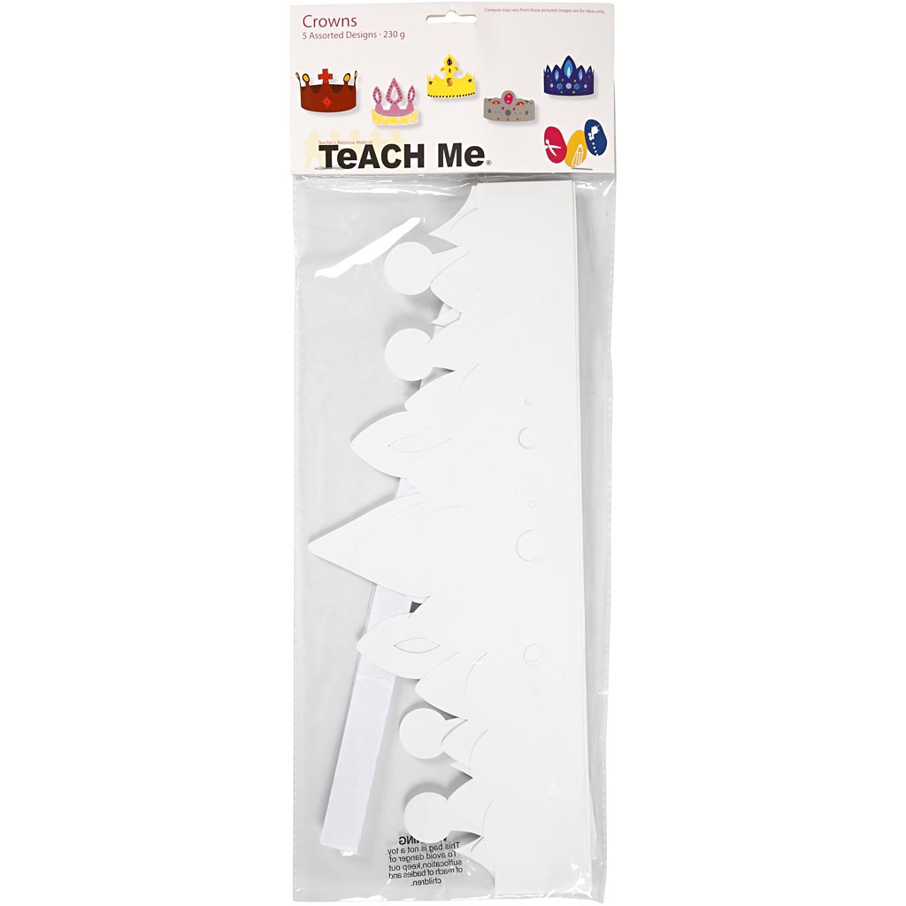 Kroner Creativ Company av Papir Hvit 60 cm 5 Stk/1 Pk