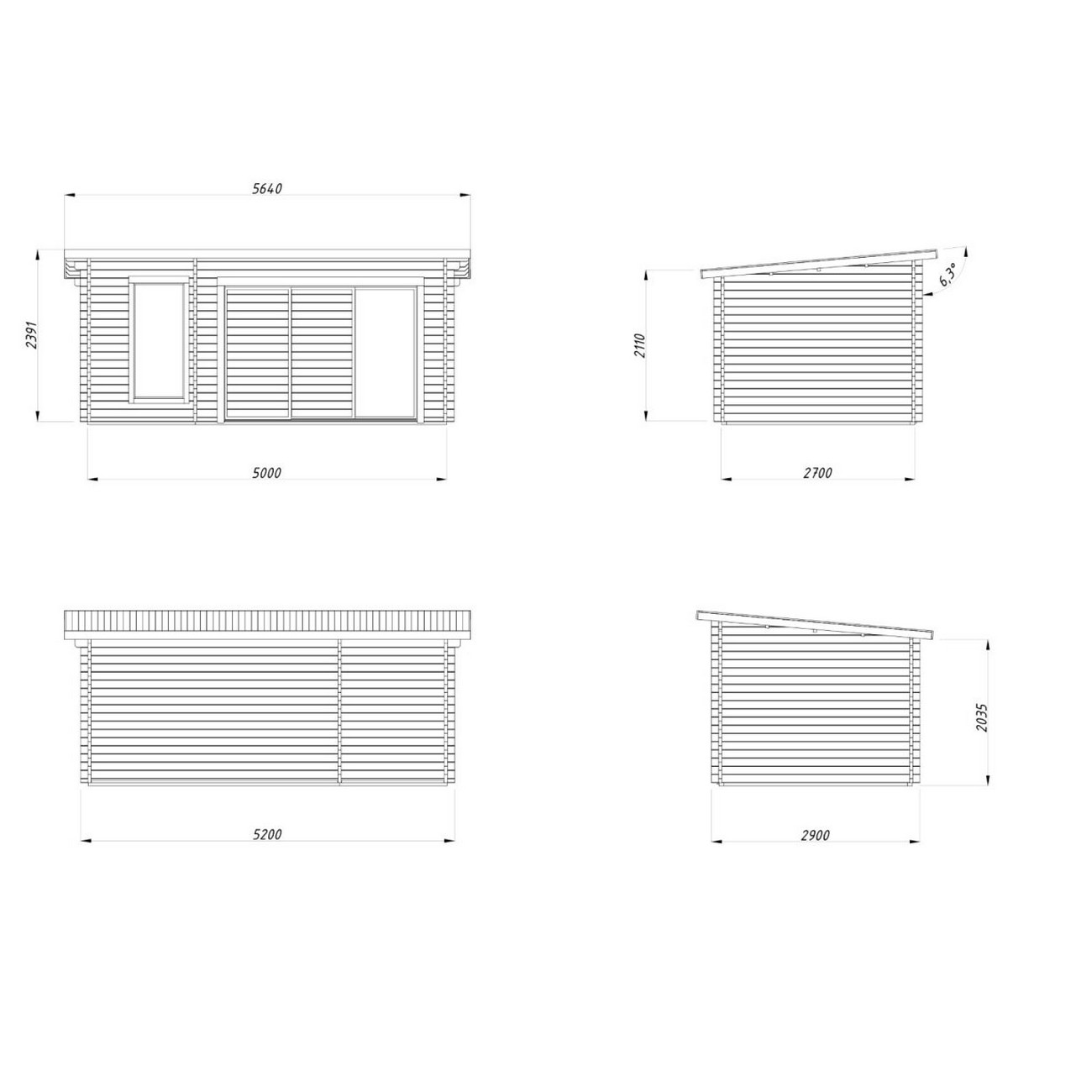 Badstuhus Palmako Sanna 12,8 m2