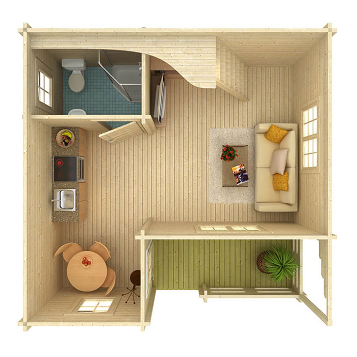 Hytte Palmako Emily 40,1+5,2 m2