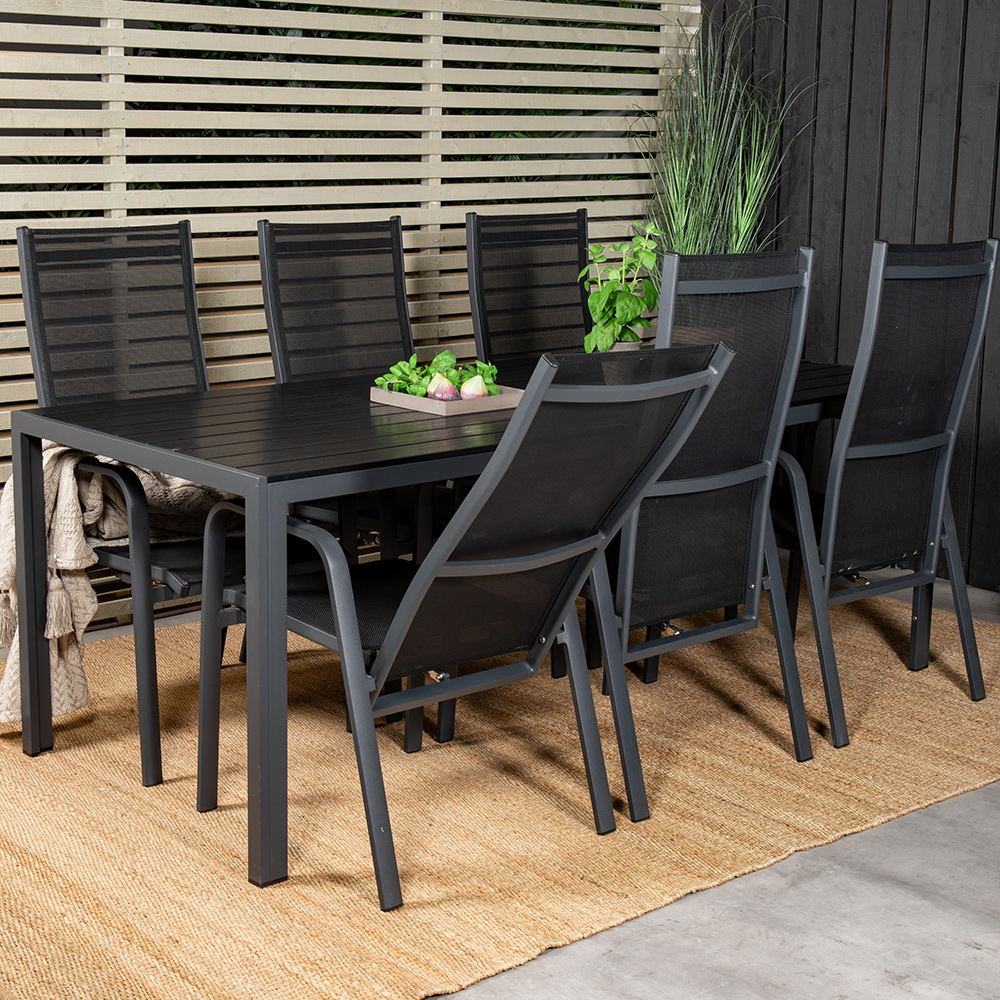 Spisegruppe Venture Home Break med 6 Copacabana Stoler