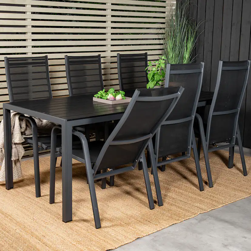 Spisegruppe Venture Home Break med 6 Copacabana Stoler