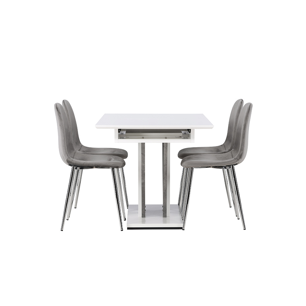 Spisegruppe Venture Home Disa med 4 Eva Stoler