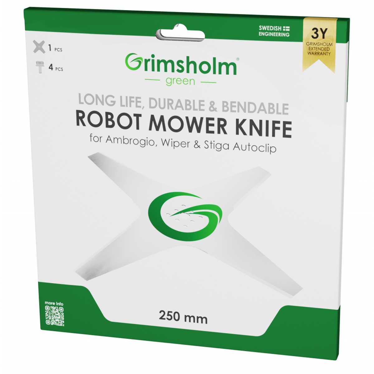 Kniv Grimsholm til Stiga Autoclip 25 cm