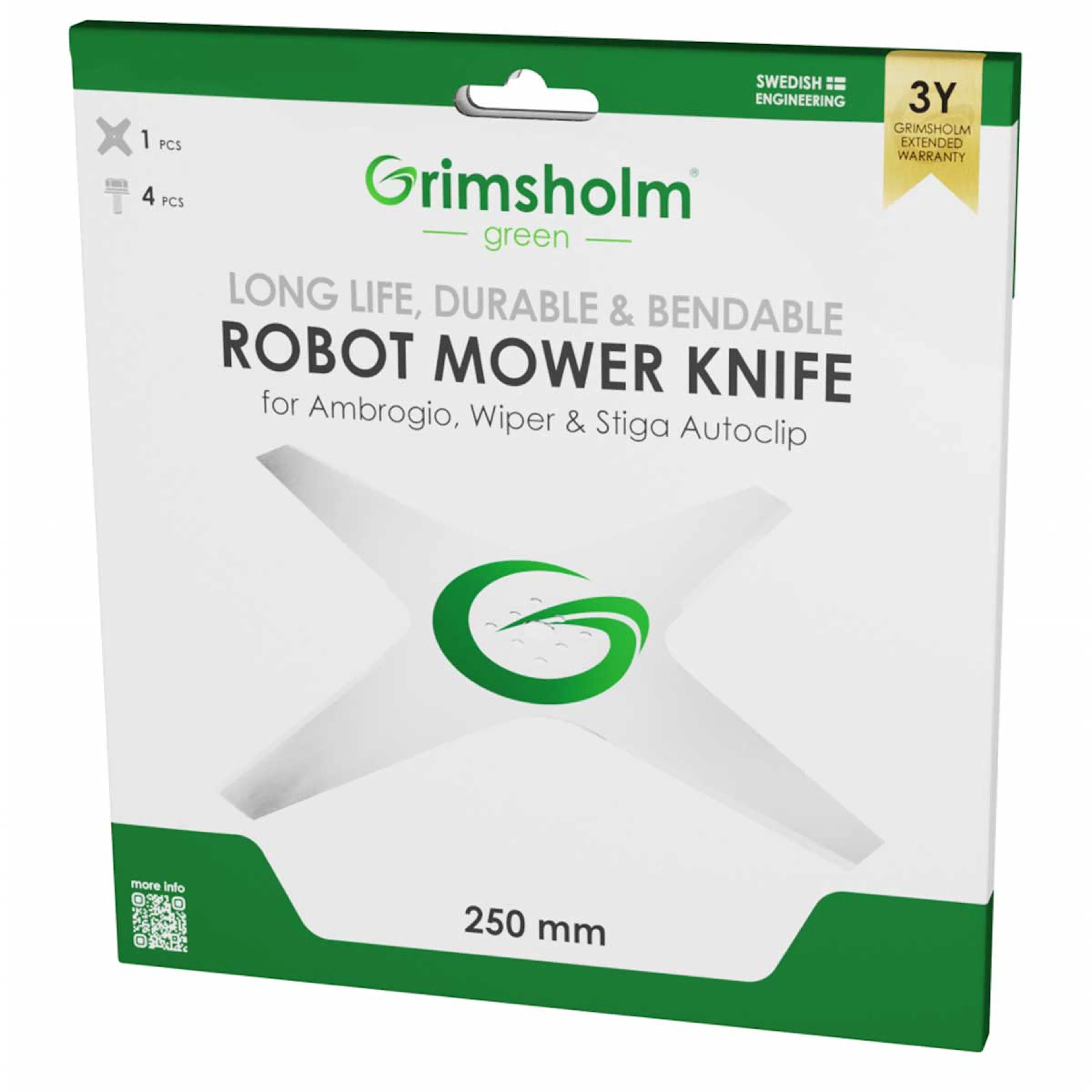 Kniv Grimsholm til Stiga Autoclip 25 cm