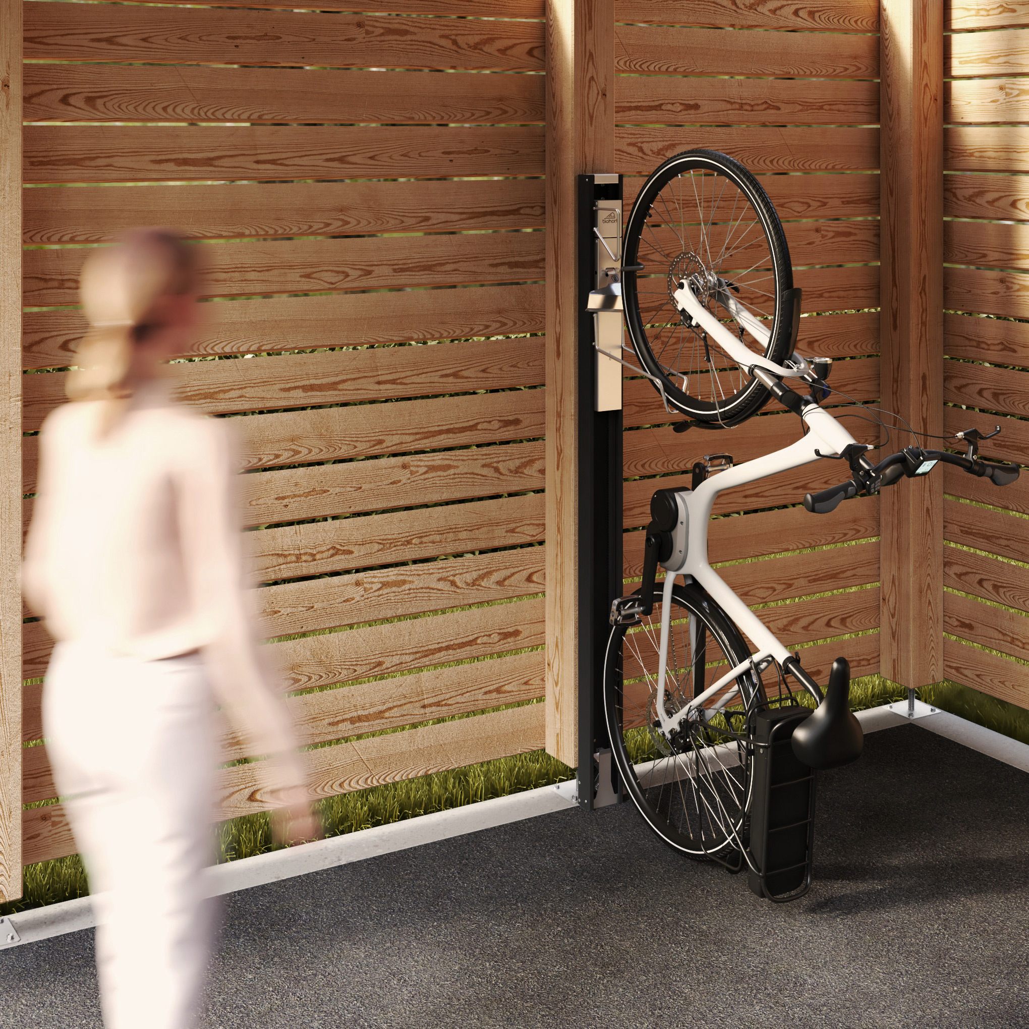 Sykkelstativ Biohort BikeLift Standard for Veggmontering