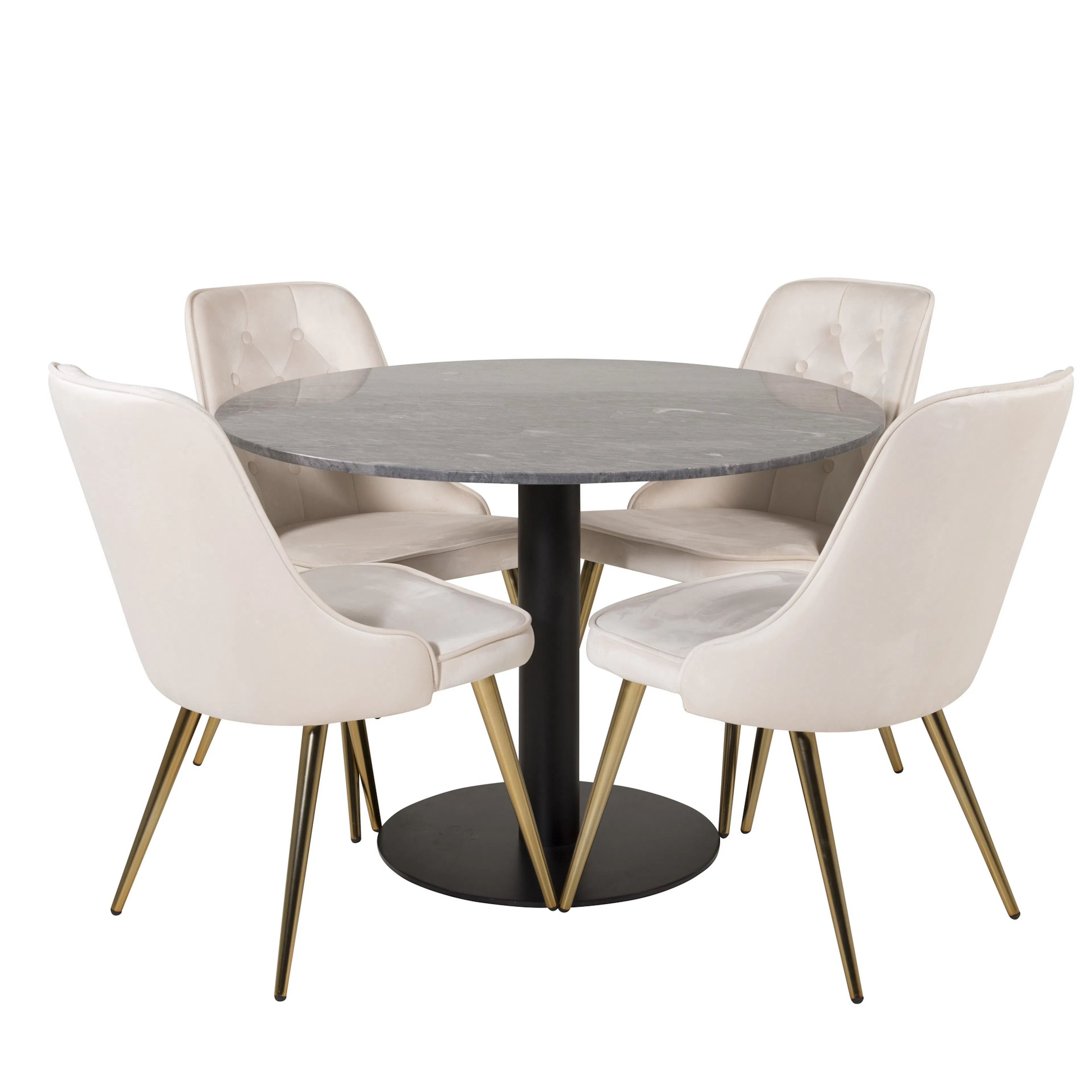 Svart/Beige/Messing