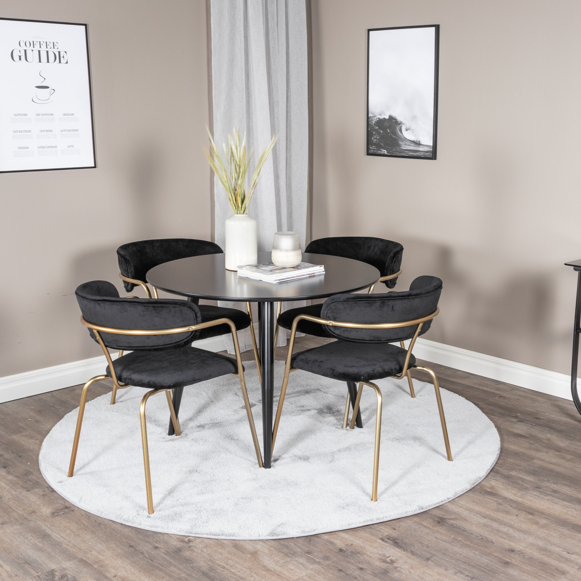 Spisegruppe Venture Home Plaza med 4stk Arrow Stoler