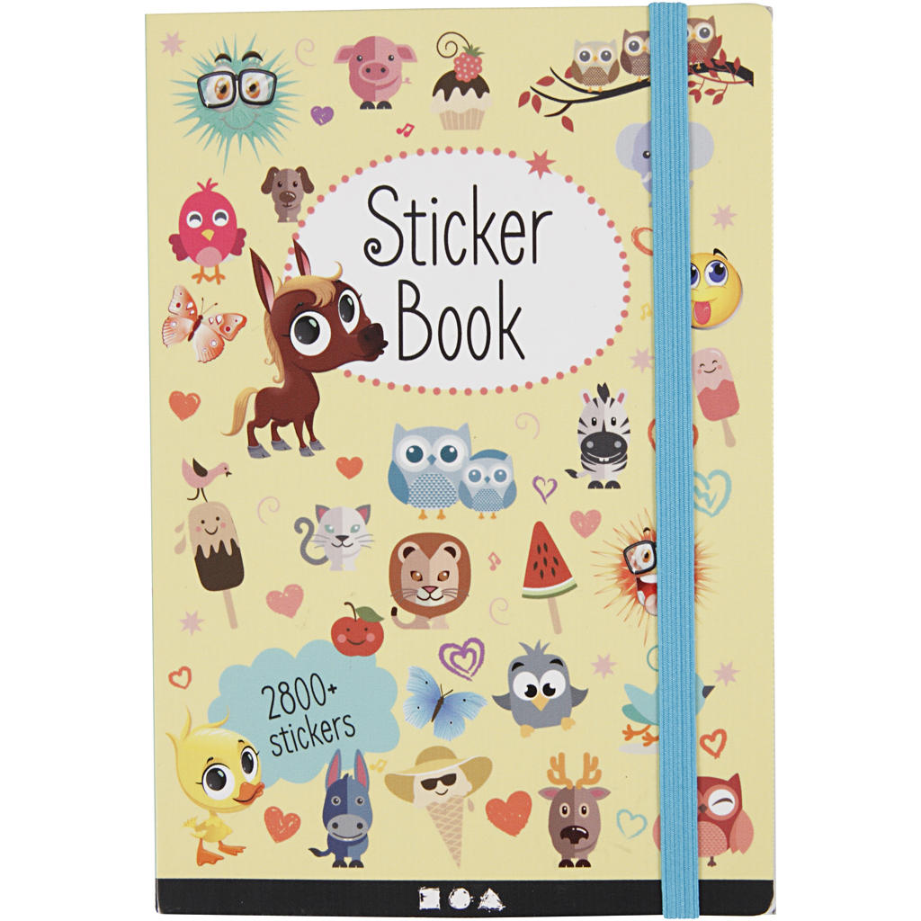 Bok Creativ Company med klistremerker Str 11,5x17 cm 1 stk