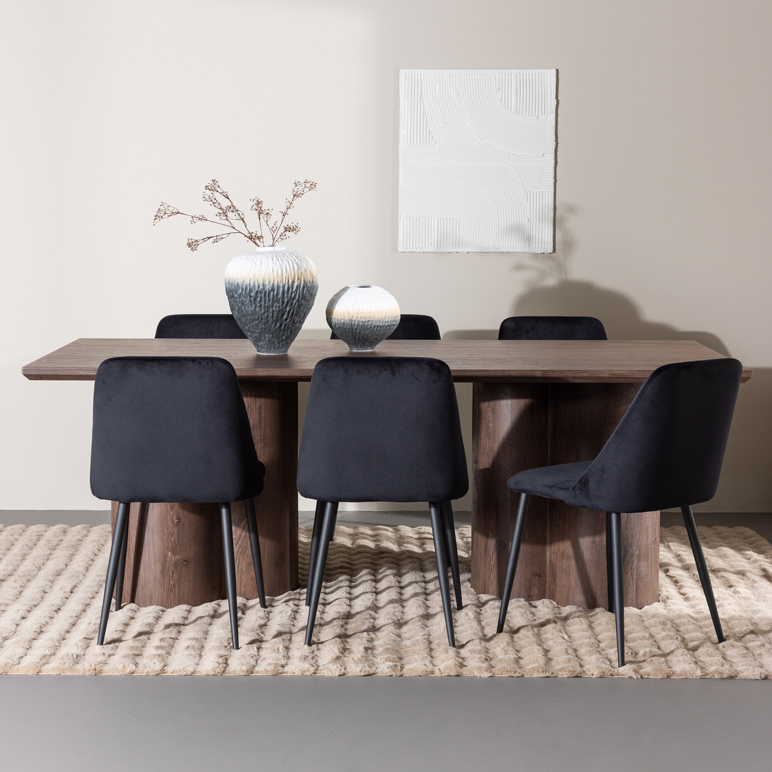 Spisegruppe Venture Home Olivia 210 med 6 stk Night Stoler
