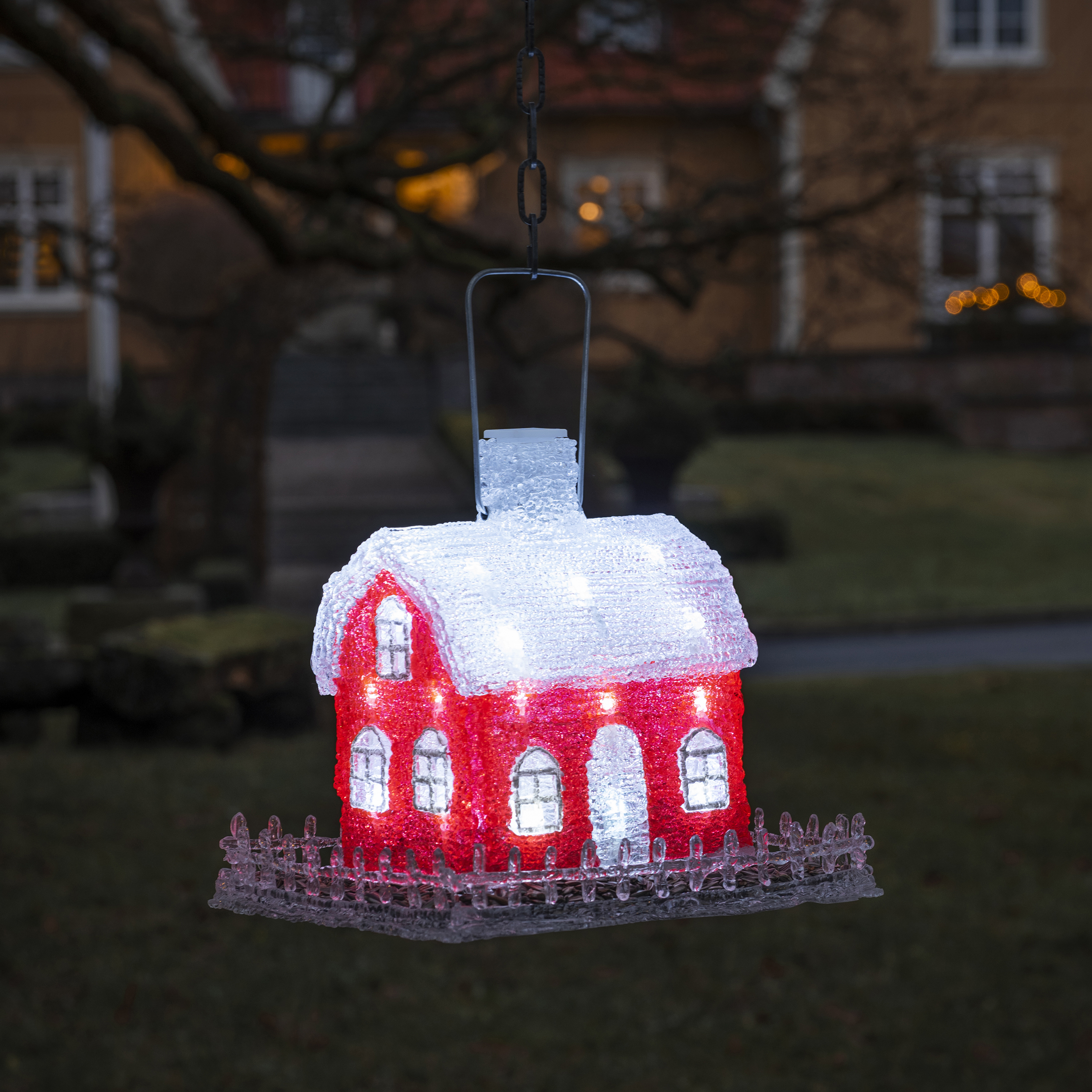 Dekorasjonsbelysning Gnosjö Konstsmide Fuglebrett Akryl 32L LED