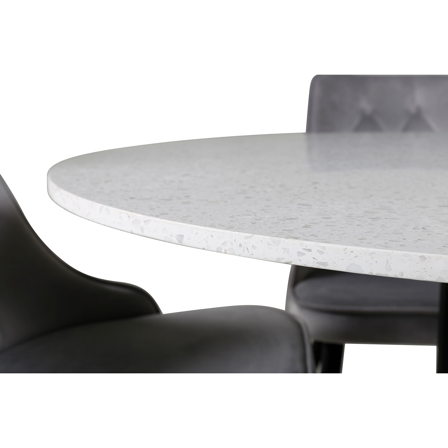 Spisegruppe Venture Home Razzia med 4 Velvet Deluxe Stoler
