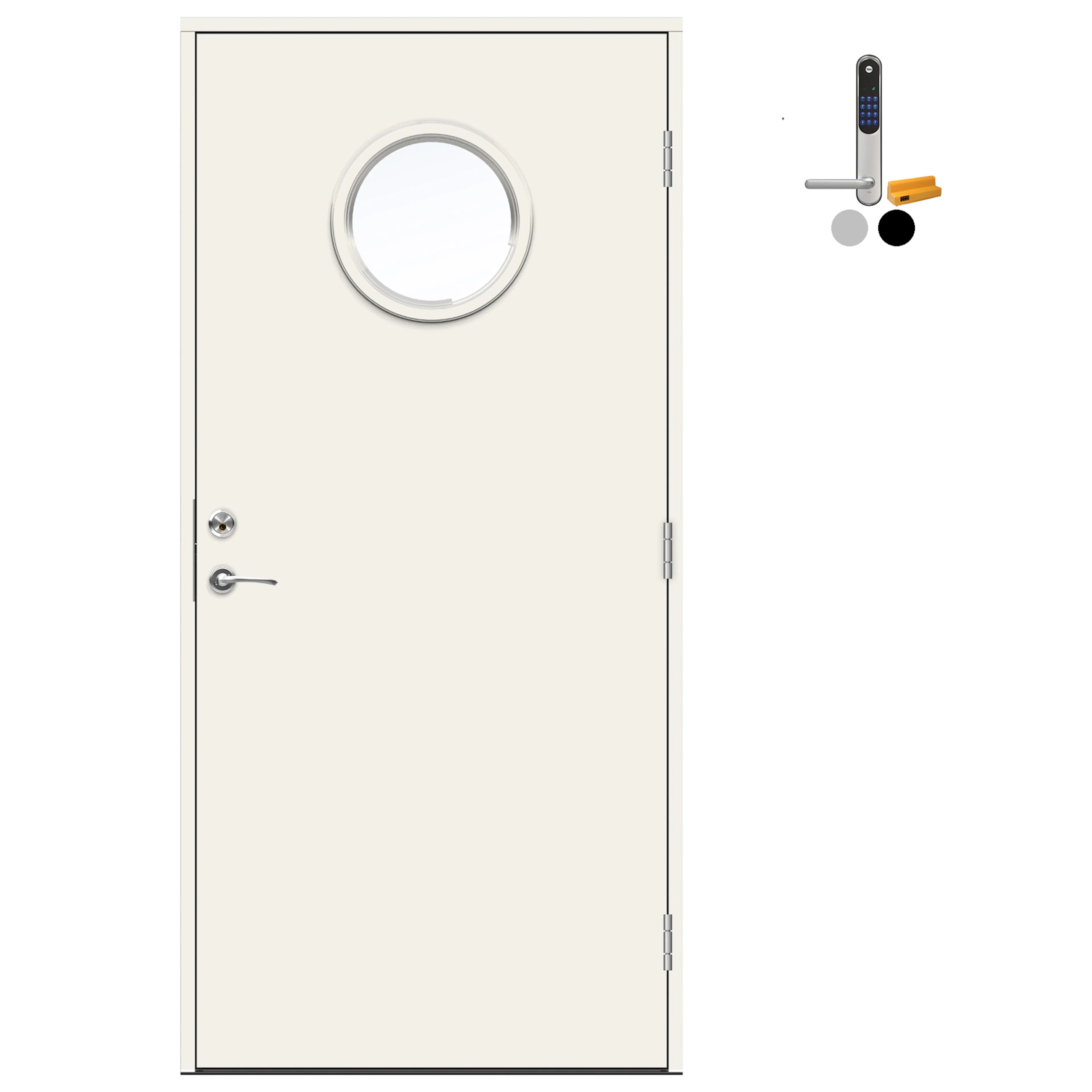 Ytterdør Swedoor Advance-Line Nordic Molde med Yale Doorman Classic Home