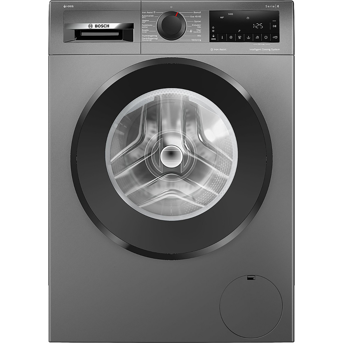 Frontmatet Vaskemaskin Bosch WGG244RFSN Serie 6 i-DOS Rustfri