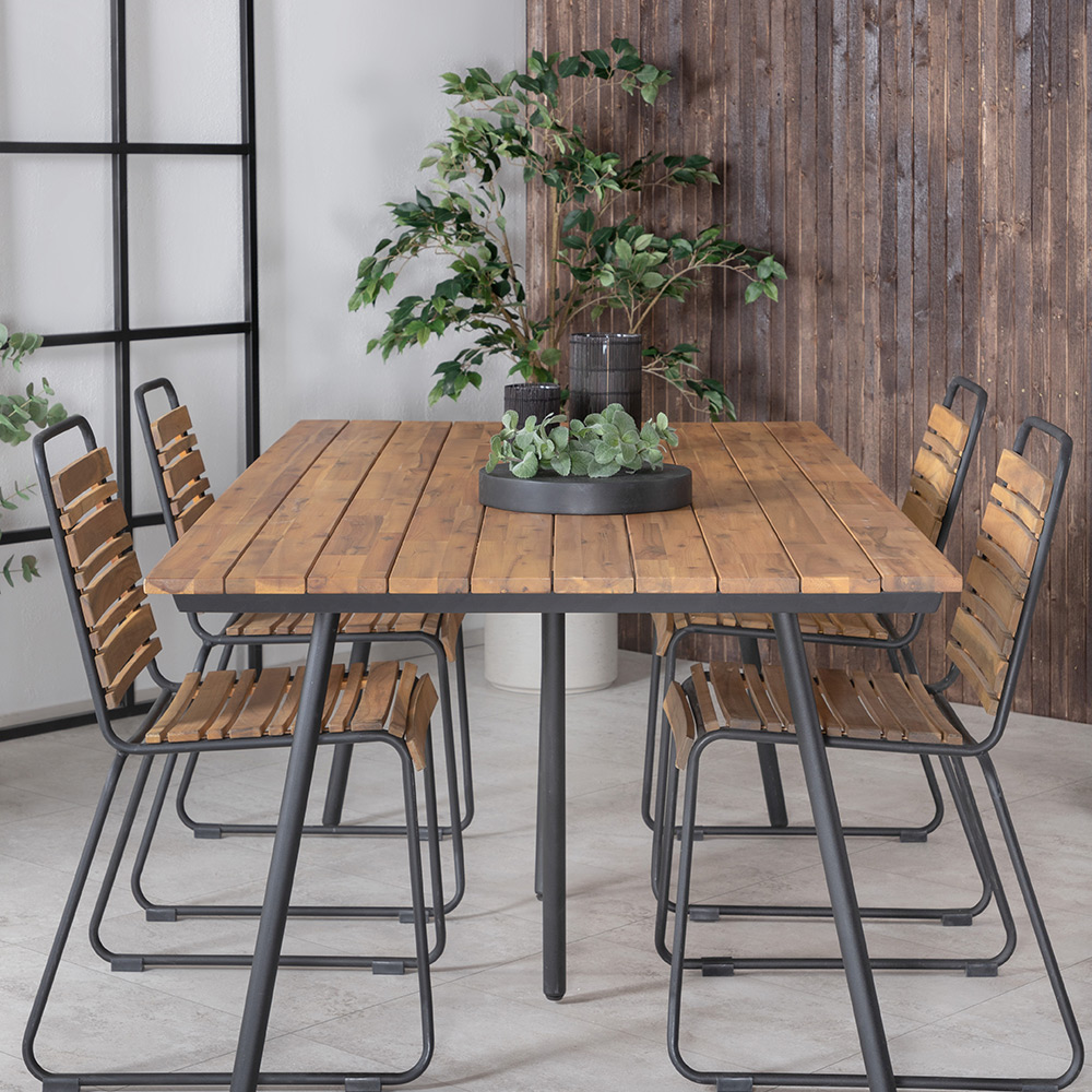 Spisegruppe Venture Home Chane med 4 Billy Spisestoler