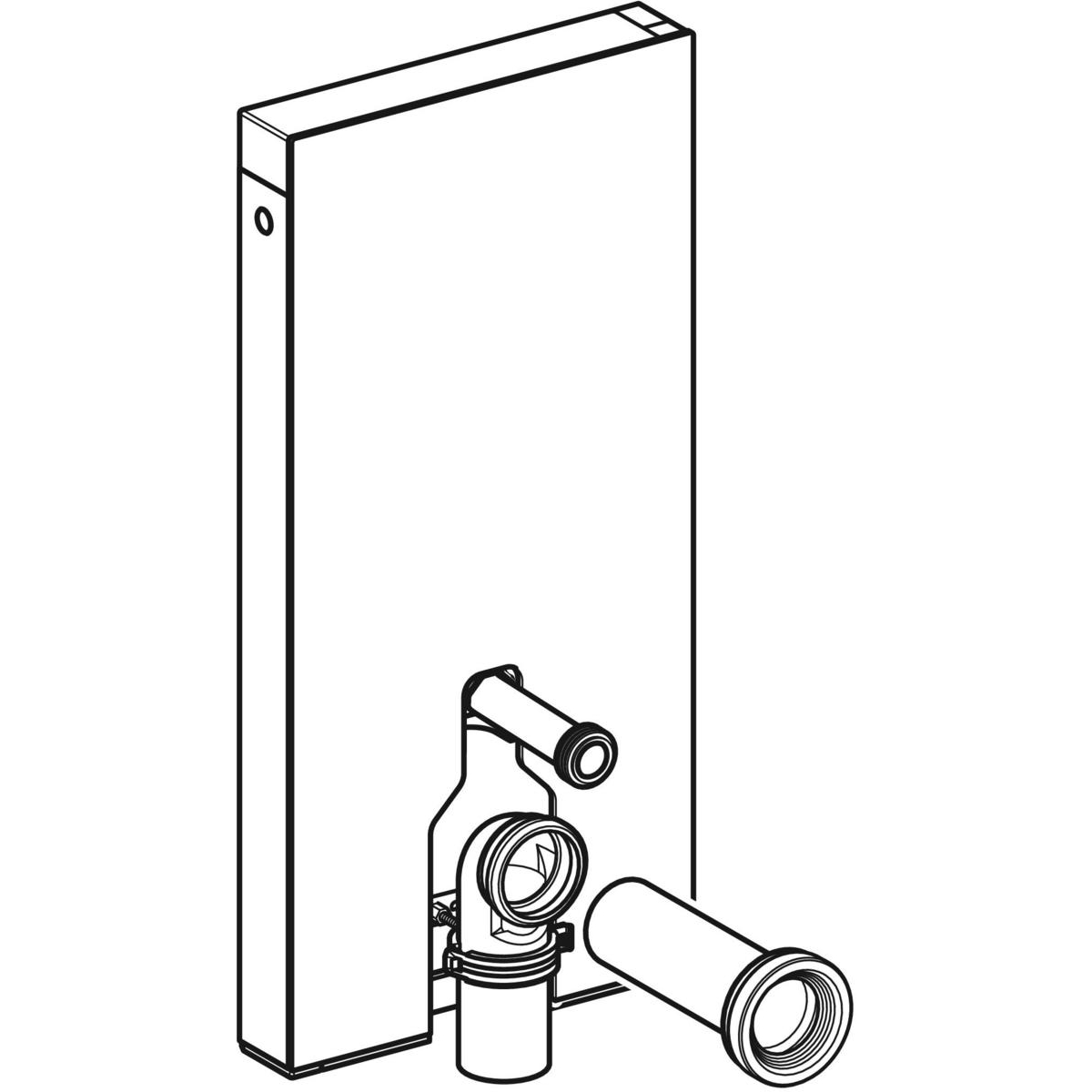 WC-Fixtur Geberit Monolith för  Back-to-wall Toalettstol 101 cm