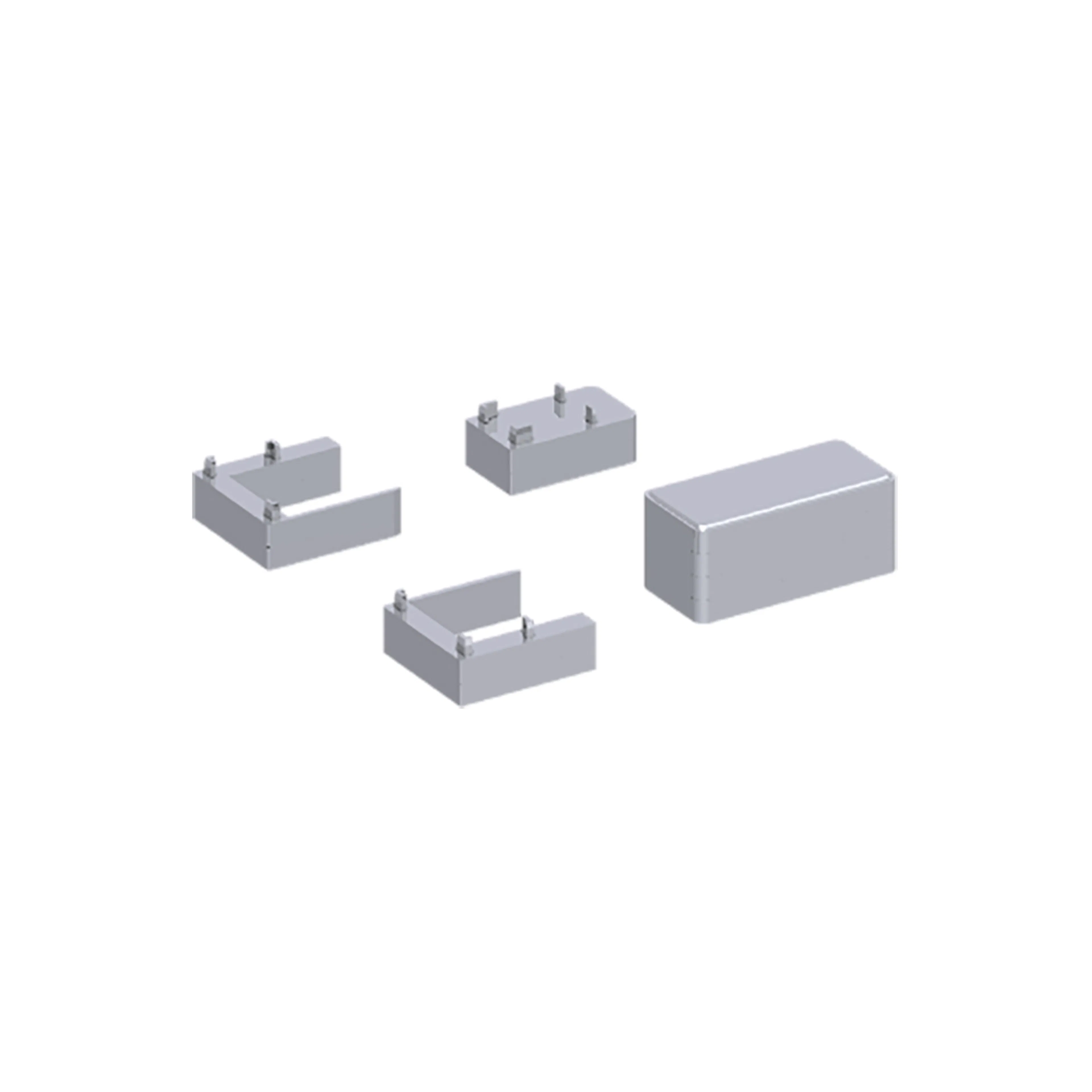 Distansbrickor Dansani 2x6 mm Grå