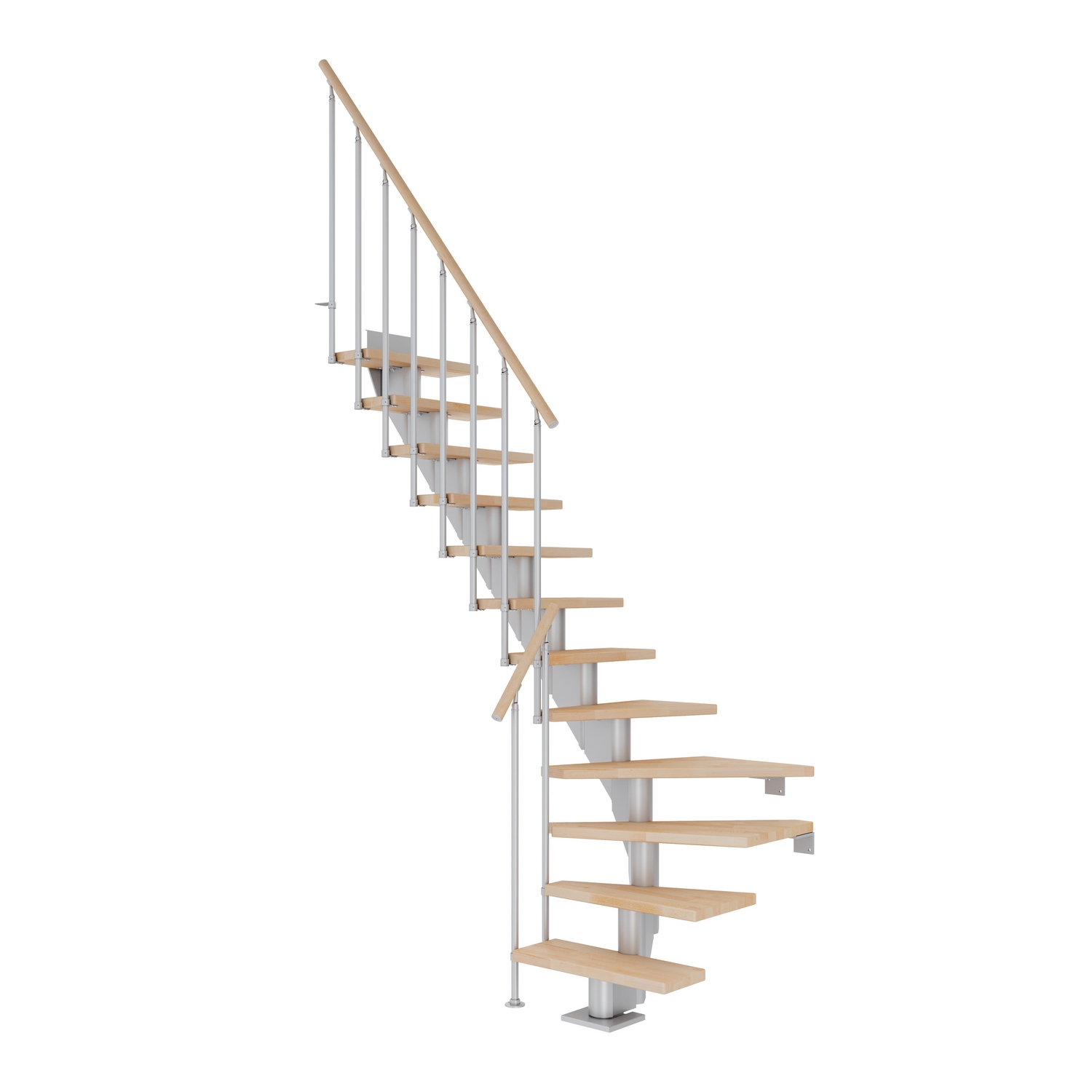 Plassbesparende Trapp Dolle Frankfurt Bøk Oljet 1/4-Sving Classic II