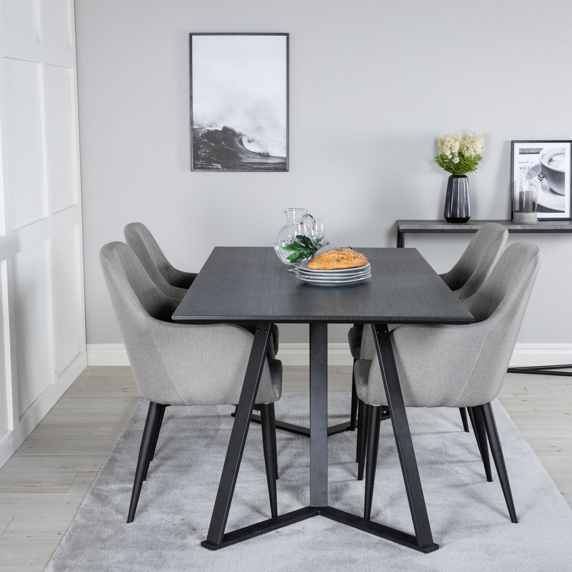 Spisegruppe Venture Home Marina med 4stk Comfort Stoler