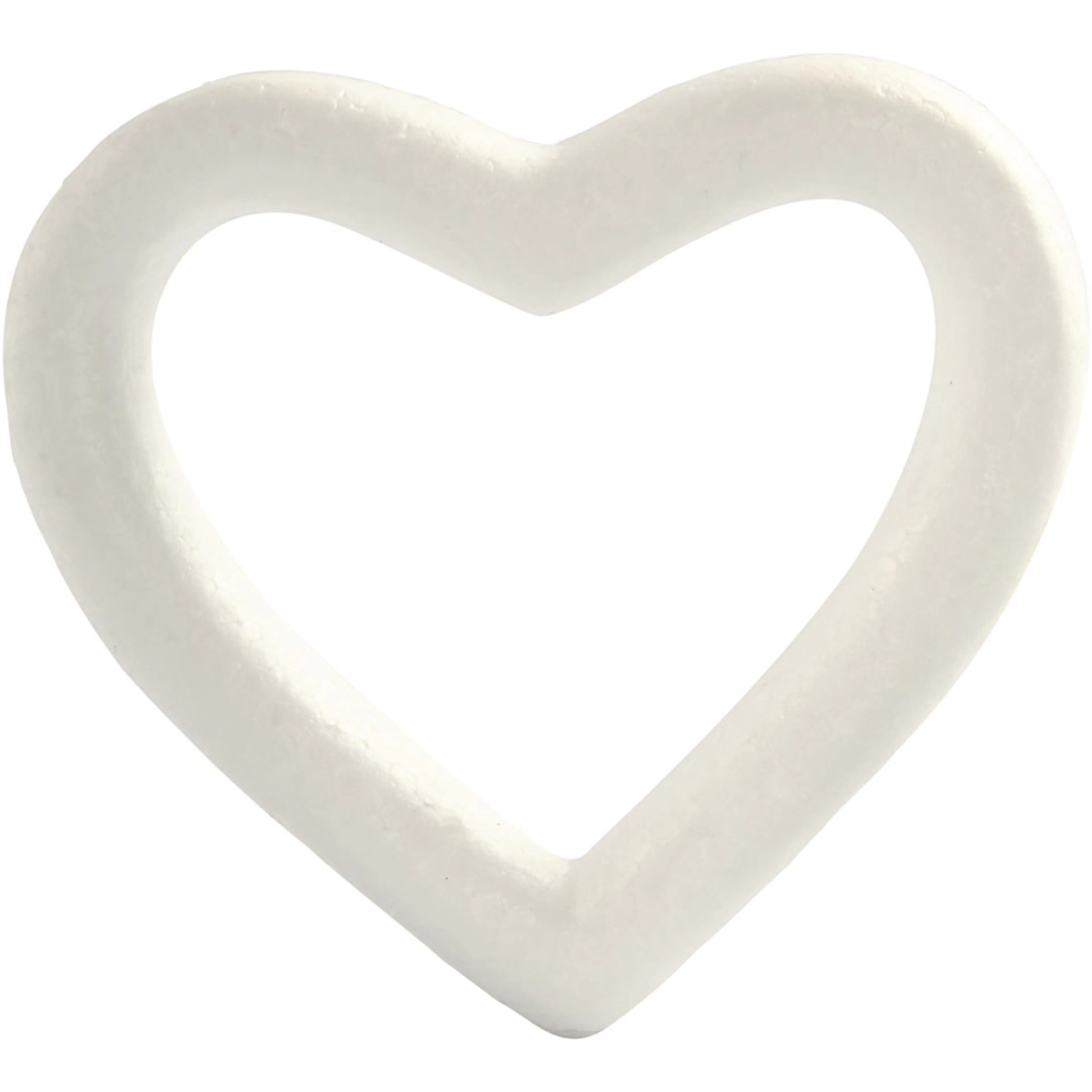 Isopor Creativ Company Hjerter Hvite 13,5 cm 1 stk