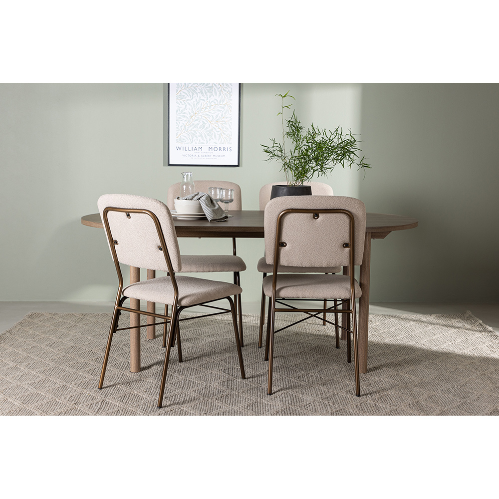 Spisegruppe Venture Home Andy med 4 Seda Stoler
