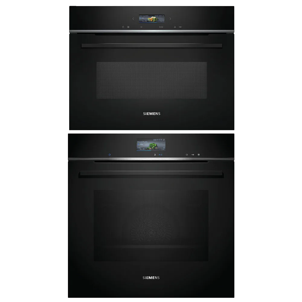Ovn- og Mikrobølgepakkebølgeovn Siemens iQ700 HR736G1B1 + CE732GXB1 Med Dampfunksjon og WiFi