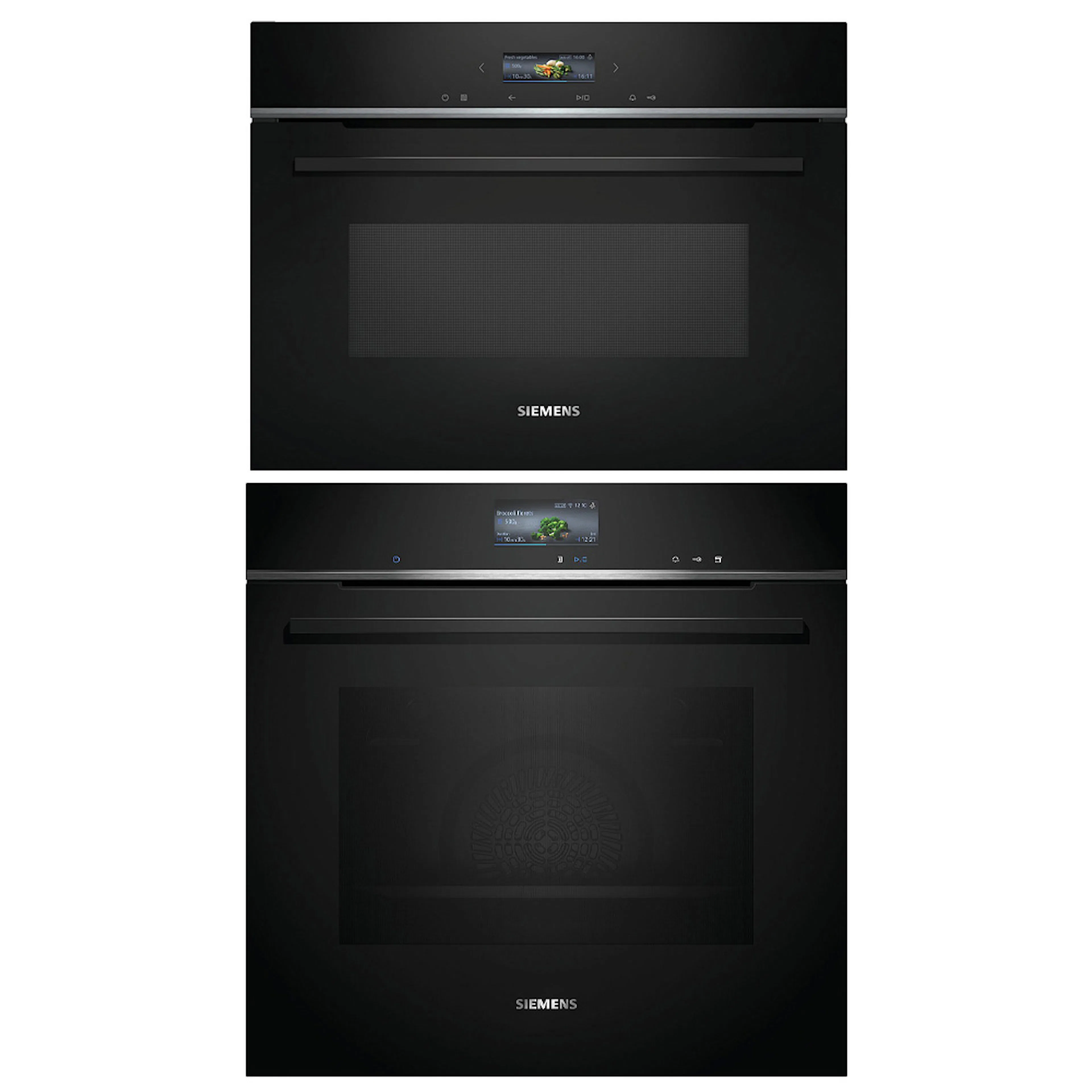 Ovn- og Mikrobølgepakkebølgeovn Siemens iQ700 HR736G1B1 + CE732GXB1 Med Dampfunksjon og WiFi