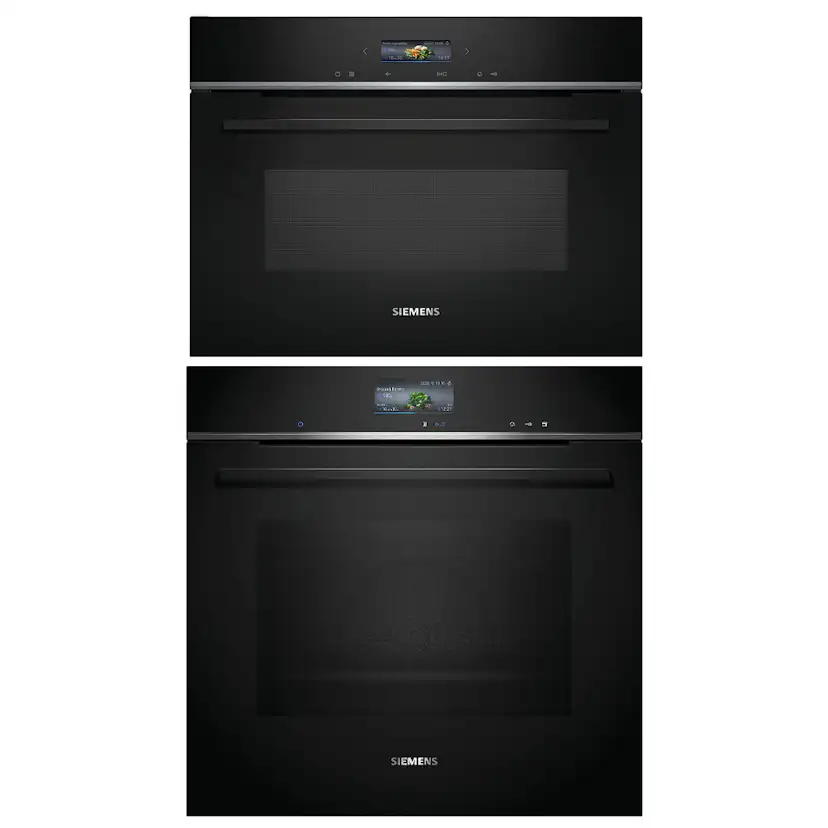 Ovn- og Mikrobølgepakkebølgeovn Siemens iQ700 HR736G1B1 + CE732GXB1 Med Dampfunksjon og WiFi