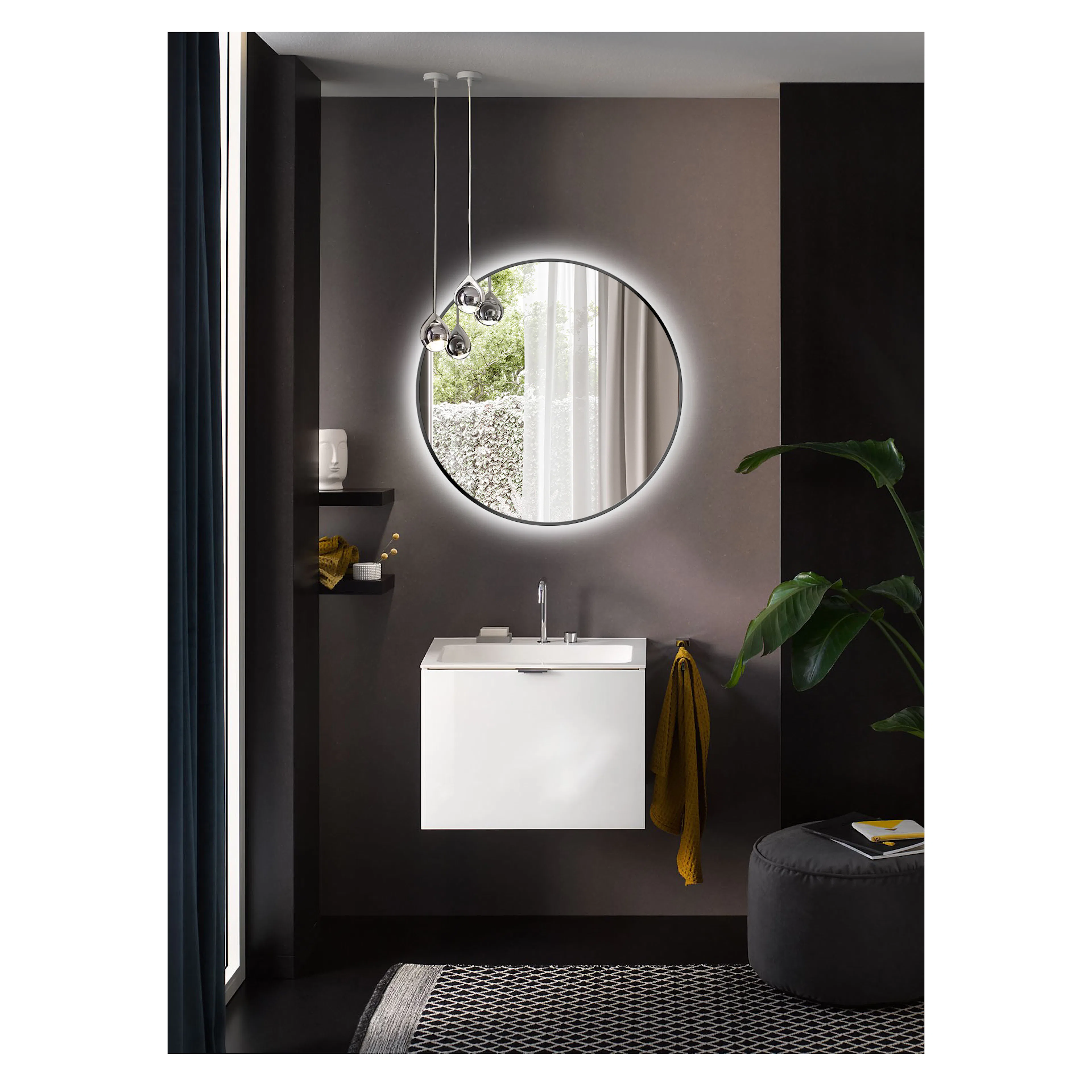 Speil Bathlife Spira med LED Belysning