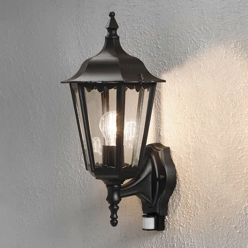Vegglampe Gnosjö Konstsmide Firenze Opp E27 Bevegelsessensor