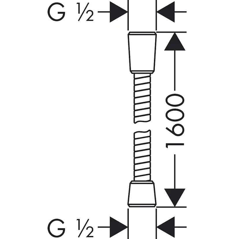 Dusjslange Hansgrohe Sensoflex