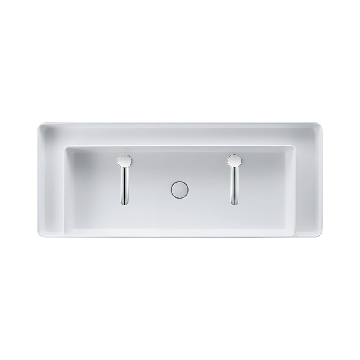 Tvättställ Duravit Bento Starck Box för Placering på Bänkskiva DuroCast Plus