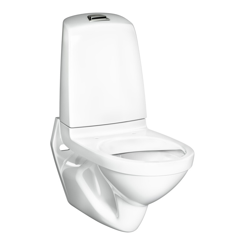V&auml;ggh&auml;ngd Toalettstol Gustavsberg Nautic 1522 C+ Hygienic Flush 4L